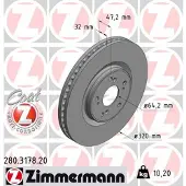 ZIMMERMANN 280.3178.20 Remschijf