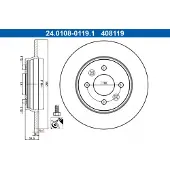 Ate 24.0108-0119.1 Remschijf