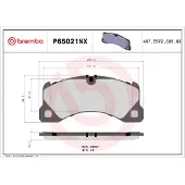 Brembo P65021NX Remblokken