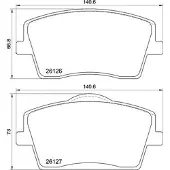 Brembo Remblokkenset, schijfrem P 86 031