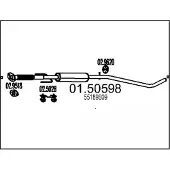 MTS 01.50598 Uitlaat middendemper