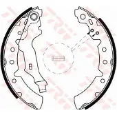 TRW Remschoenset GS8603 TRW voor o.a. TOYOTA