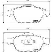 Hella 8DB 355 009-111 Remblokken