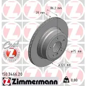 ZIMMERMANN 150.3466.20 Remschijf