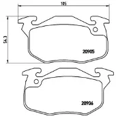 Brembo P 61 097 Remblokken