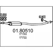 MTS 01.80510 Uitlaat middendemper