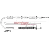 METZGER 12.0706 Handremkabel