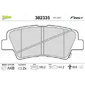 Valeo 302335 Remblokken