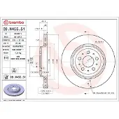 Brembo 09.N455.51 Remschijf