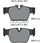 Textar Remblokset 2621201, achter