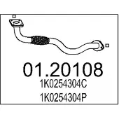 MTS Uitlaatpijp 01.20108