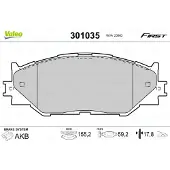 Valeo 301035 Remblokken