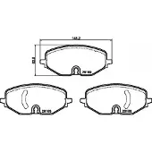 Hella Remblokkenset, schijfrem 8DB 355 040-801