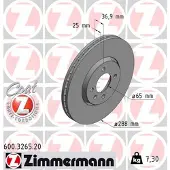 ZIMMERMANN 600.3265.20 Remschijf