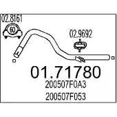 MTS Uitlaatpijp 01.71780