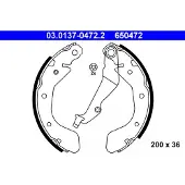 Ate Remschoenset 03.0137-0472.2 ATE voor o.a. CHEVROLET, DAEWOO