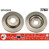 TRW DF4343S Remschijf