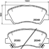 Hella 8DB 355 020-231 Remblokken