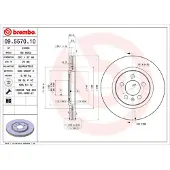 Brembo 09.5570.10 Remschijf