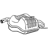 Bosal Geluiddemper achter 215-003