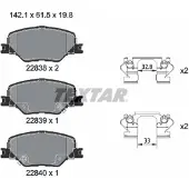 Textar Remblokset 2283801, voor