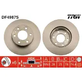 TRW Remschijf DF4987S, 1 Stuk