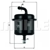 MAHLE ORIGINAL KL 136 Brandstoffilter