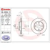 Brembo 09.A236.11 Remschijf