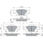 Bosch Remblokkenset, schijfrem 0 986 460 081