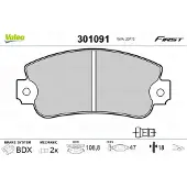 Valeo 301091 Remblokken