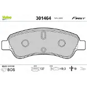 Valeo Remblokkenset, schijfrem 301464