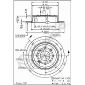 Brembo 08.7104.75 Remschijf