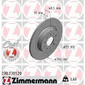 ZIMMERMANN 230.2381.20 Remschijf