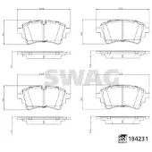 SWAG Remblokkenset, schijfrem 33 10 9321