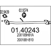 MTS Uitlaatpijp 01.40243