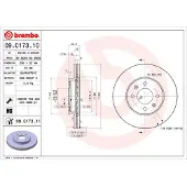 Brembo 09.C173.11 Remschijf
