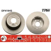 TRW DF4194S Remschijf