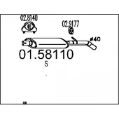 MTS 01.58110 Uitlaat middendemper