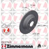 ZIMMERMANN 250.5716.20 Remschijf