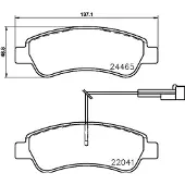 Hella 8DB 355 021-901 Remblokken