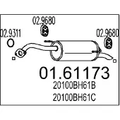 MTS 01.61173 Einddemper