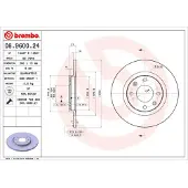 Brembo 08.9600.24 Remschijf