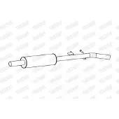 Walker 24309 Uitlaat middendemper