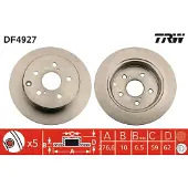 TRW DF4927 Remschijf