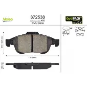 Valeo 872538 Remblokken