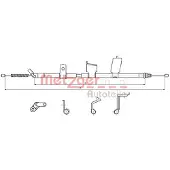 METZGER 17.0329 Handremkabel