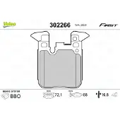 Valeo 302266 Remblokken