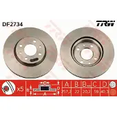 TRW DF2734 Remschijf
