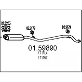 MTS 01.59890 Uitlaat middendemper