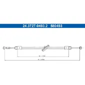 Ate 24.3727-0493.2 Handremkabel